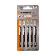 Пилки набор  для лобзика по дереву 5 шт. (T101BR, T111C, T144D, T244D,T119BO) CRAFTMATE