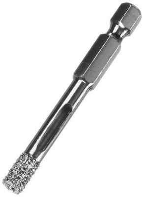 Сверло 8,0 алмазное хвостовик НЕХ 1/4" ПРОФ ЗУБР