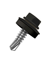 Саморез 4,8*19 кровельный RAL 9005 чёрный янтарь