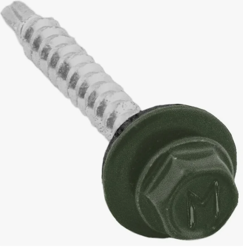 Саморез 4,8*35 кровельный RAL 6020 хромовый зелёный