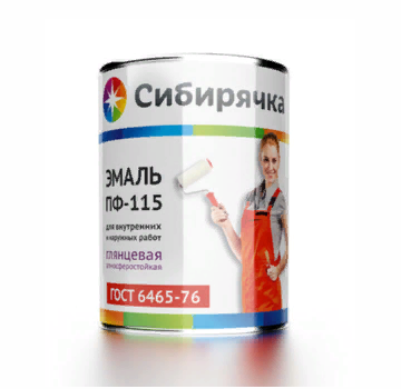 Эмаль ПФ-115 "Сибирячка" синяя 22 кг