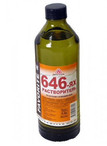 Растворитель 646 0.5л Kraffa