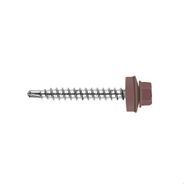 Саморез 4,8*19 кровельный RAL 3011 коричнево-красный