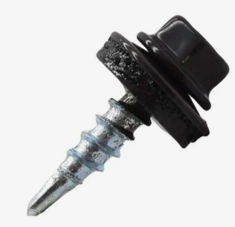 Саморез 4,8*50 кровельный RAL 9005 чёрный янтарь