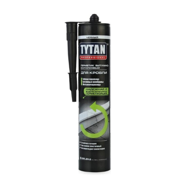 Герметик каучуковый для кровли черный Tytan Professional 310мл