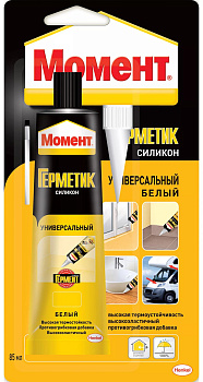Герметик силиконовый Момент универсальный прозрачный 85мл