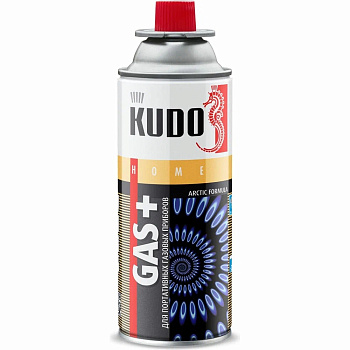 Газ для портативных плит Gas+ 520 мл всесезонный Kudo