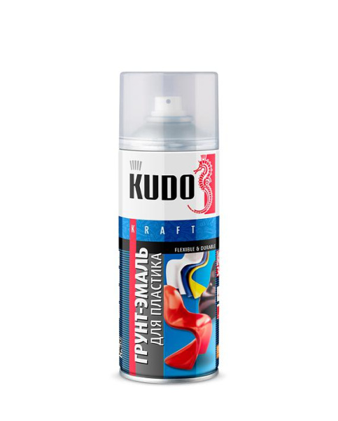 Грунт-эмаль для пластика графит 520мл KUDO7021 