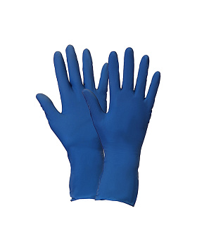 Перчатки одноразовые (26гр, синие, латекс) Safeprotect ХайРиск р.8(М)