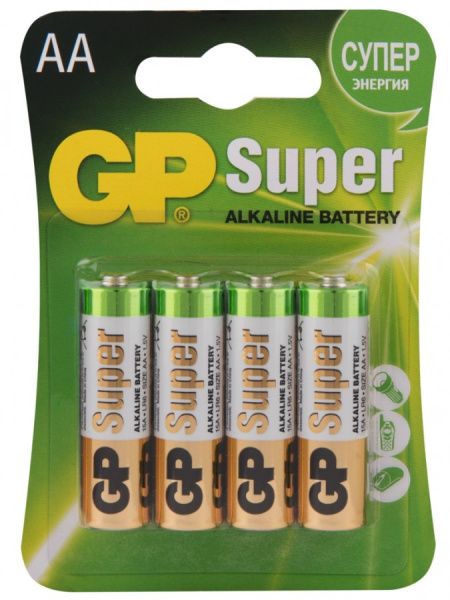 Батарейка GP Super 15A LR6/316/AA BL3+1