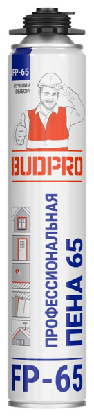 Пена монтажная FP-65 745 мл с увеличенным выходом Budpro