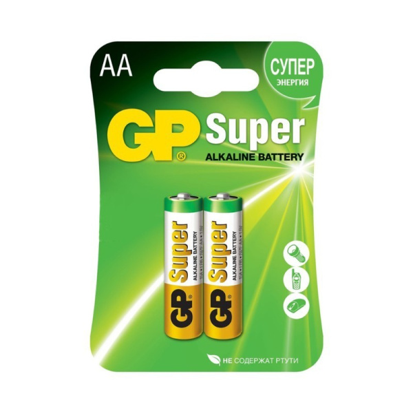 Батарейка GP Super 15A LR6/316/АА BL2