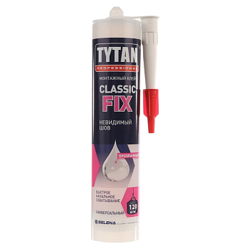 Клей монтажный Classic Fix прозрачный Tytan Professional 310 мл