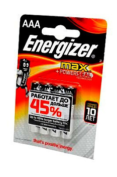 Батарейка Energizer МАХ PLUS LR03/286 BL2 ( уп.2 шт )