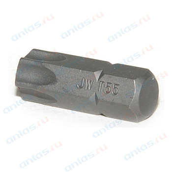 Бита T60 Torx шестигранник 10 мм L=75 мм JW D175T60