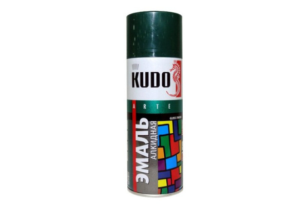 Краска универсальная темно-зеленая 520мл KUDO-1007