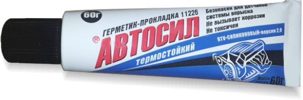 Герметик силиконовый "Автосил" черный высокопрочный 60гр. Казанский