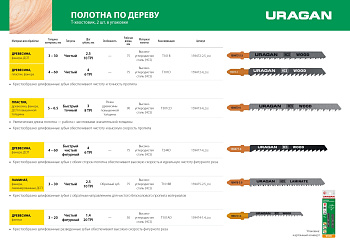 Полотна, T101D, HCS, по дереву, 100/74мм, 2шт