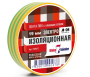 Изолента 15мм*20м ПВХ, полосатая желто-зеленая  Klebebander