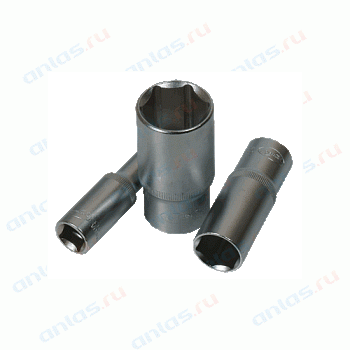 Головка глубокая 15мм 1/2" 6-гранная АвтоДело 
